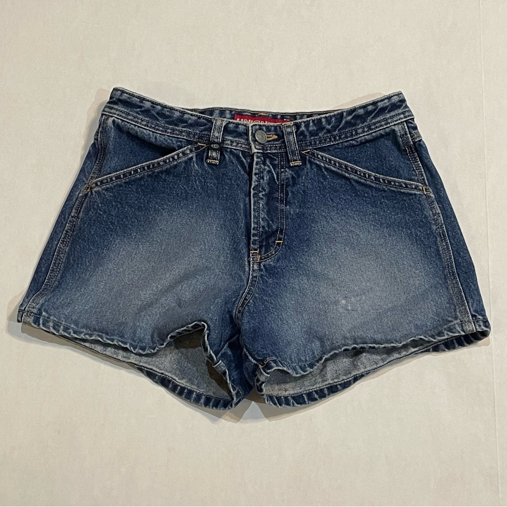 VTG 90s Y2K UNIONBAY Denim Jean Booty Shorts, Juniors Sz 3